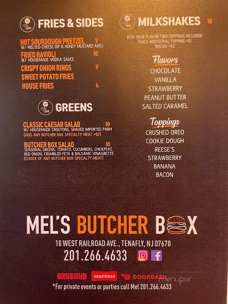 Mel's Butcher Box - Tenafly, NJ