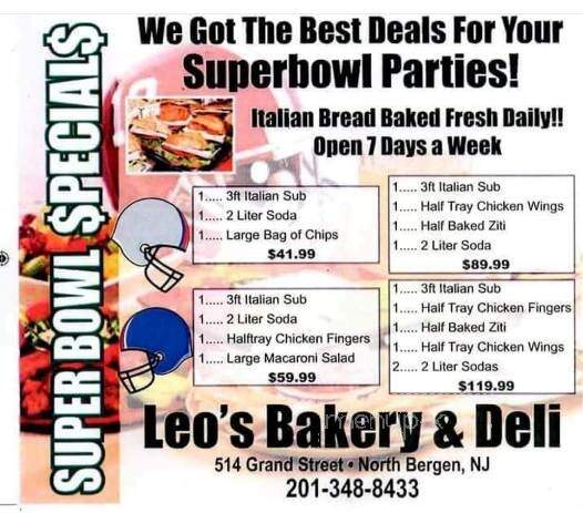 Leo's Bakery & Deli - North Bergen, NJ