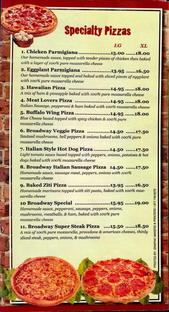 Broadway Pizzeria & Restaurant - Paterson, NJ