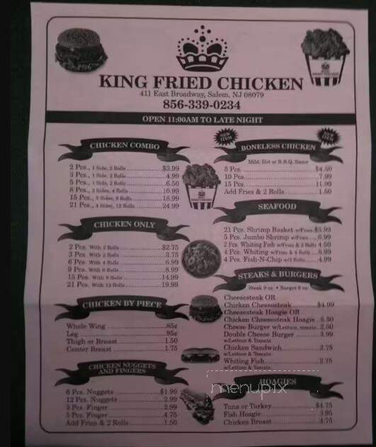 King Fried Chicken - Salem, NJ