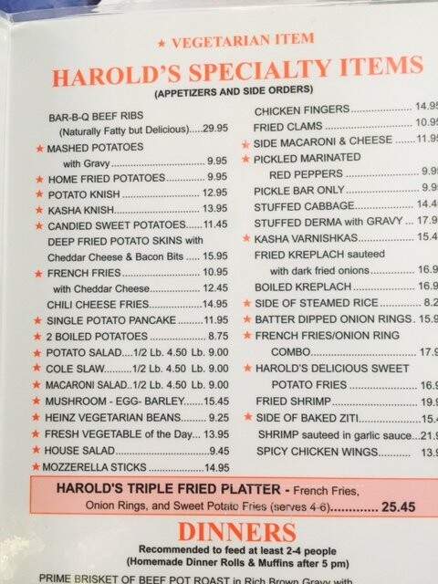 Harold's New York Deli - Edison, NJ