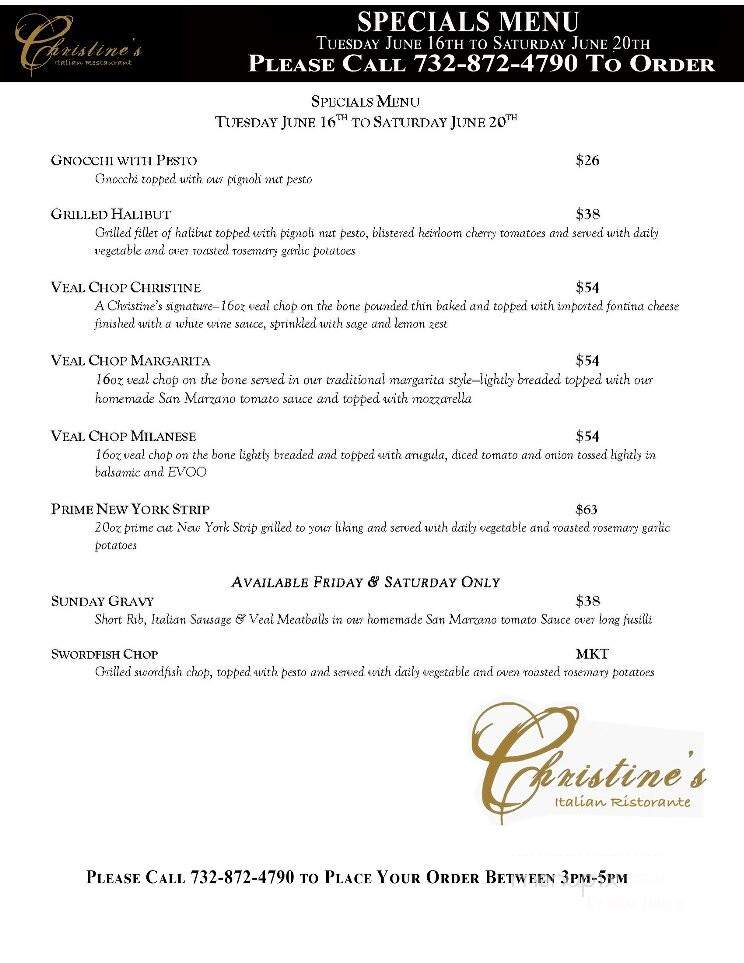 Christines Italian - Atlantic Highlands, NJ