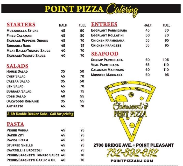 Oakwood's Point Pizza - Point Pleasant, NJ