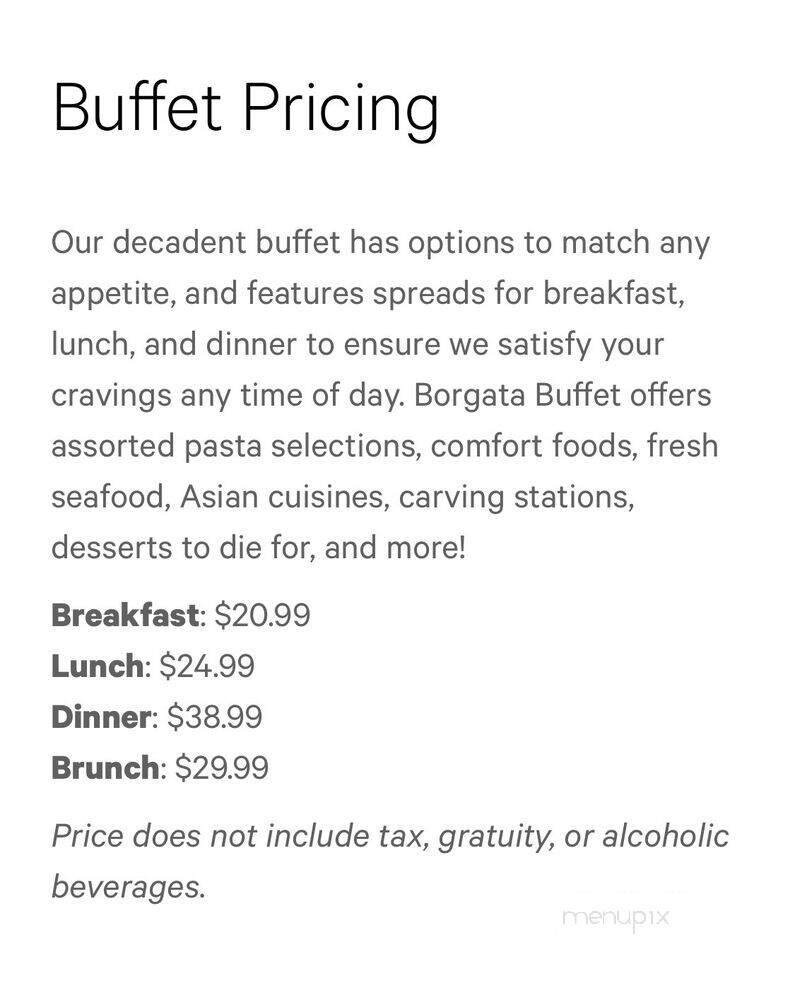 Borgata Buffet - Atlantic City, NJ