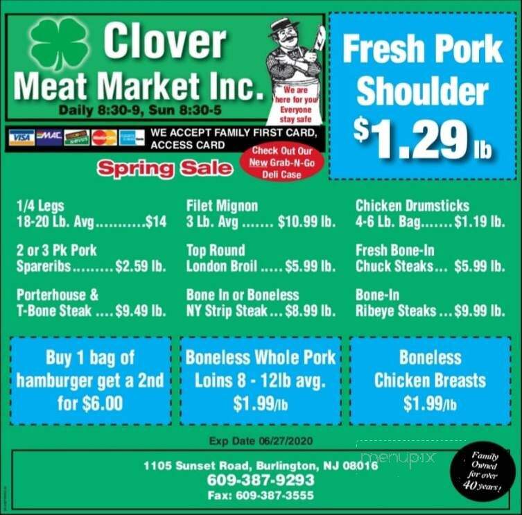 Clover Meat Market - Burlington, NJ