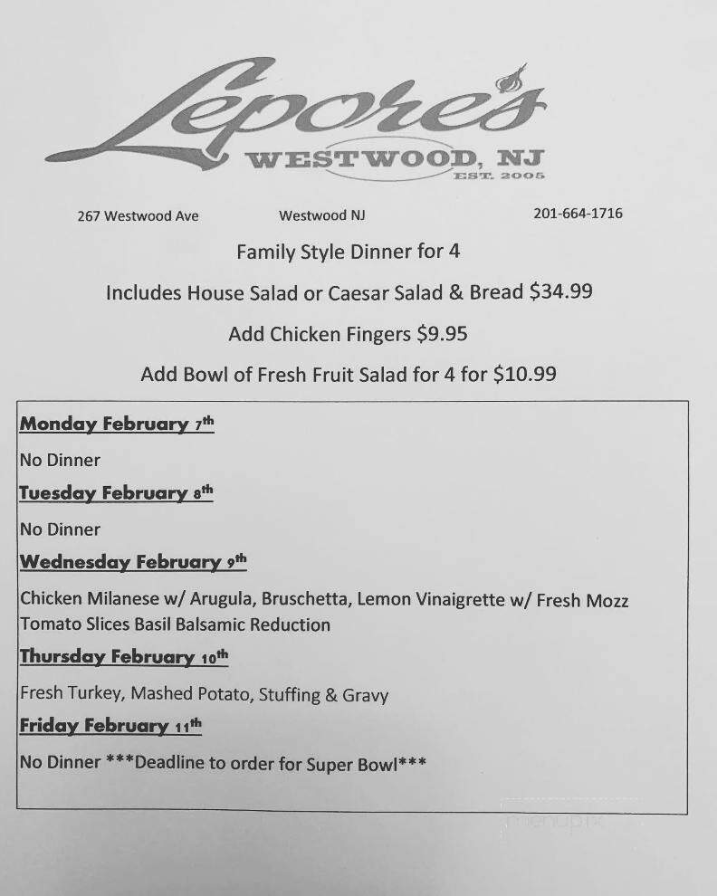 Lepore's Italian Market - Westwood, NJ