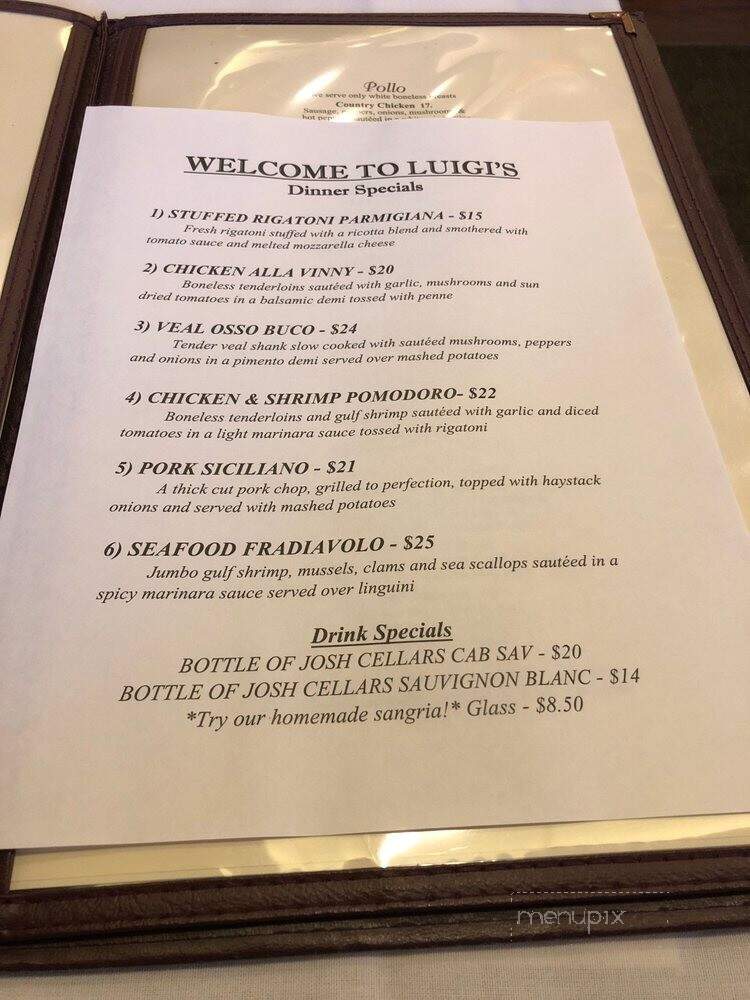 Luigi's Pizzeria Restaurant - Lakehurst, NJ