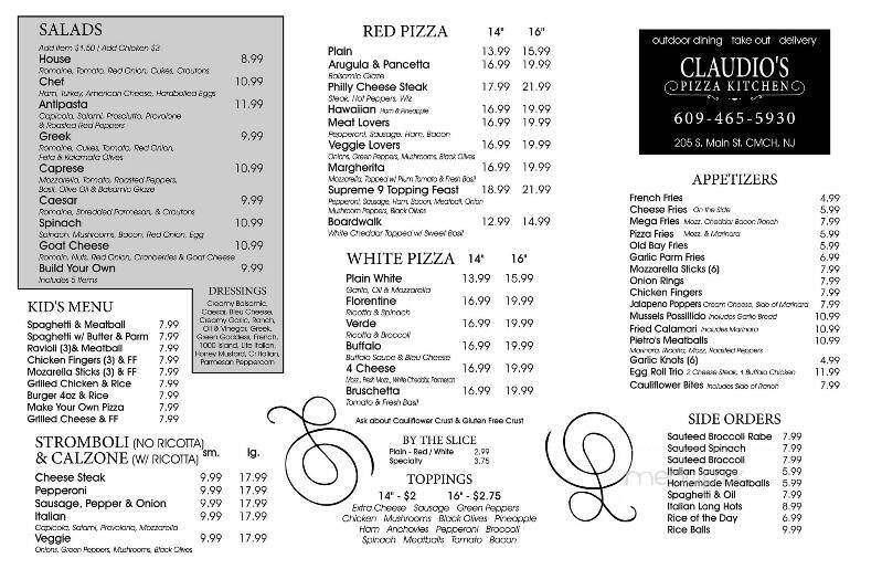 Claudio's Pizza Kitchen - Cape May Court House, NJ