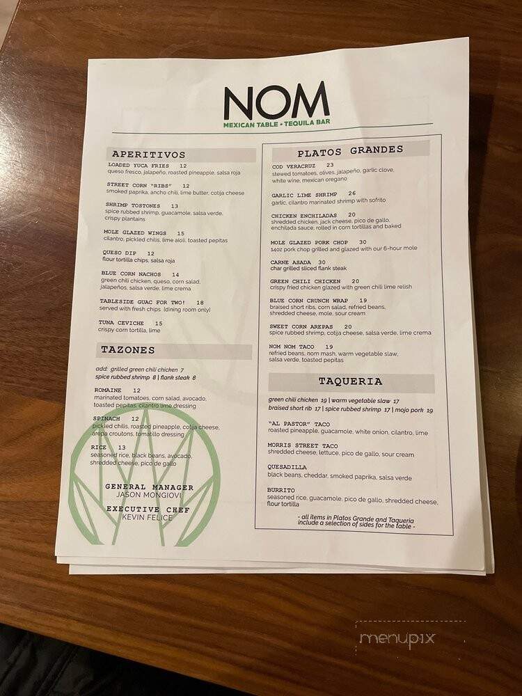 NOM Mexican Table + Tequila Bar - Morristown, NJ