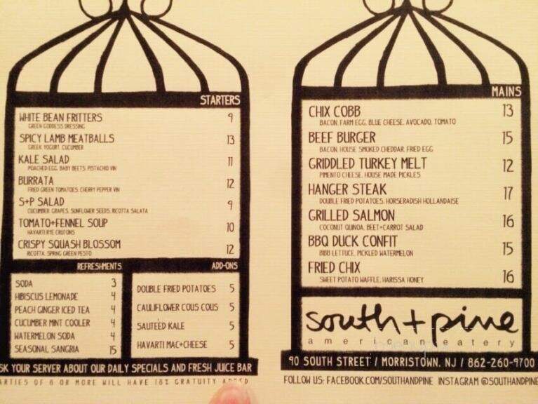 South + Pine American Eatery - Morristown, NJ