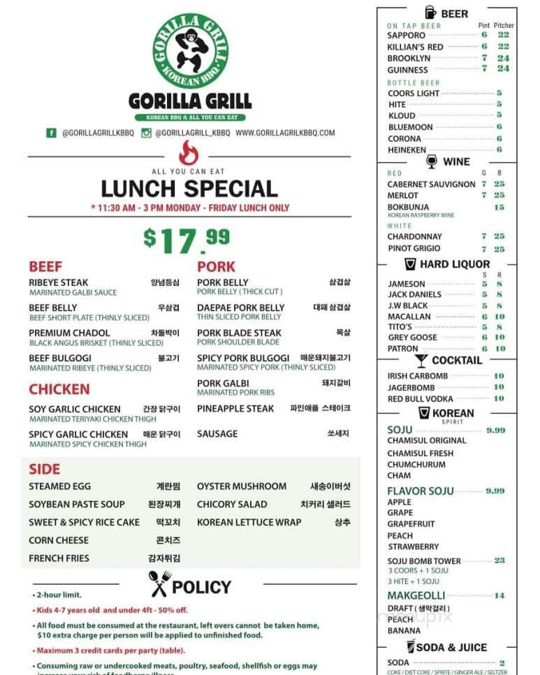 Gorilla Grill - Cliffside Park, NJ