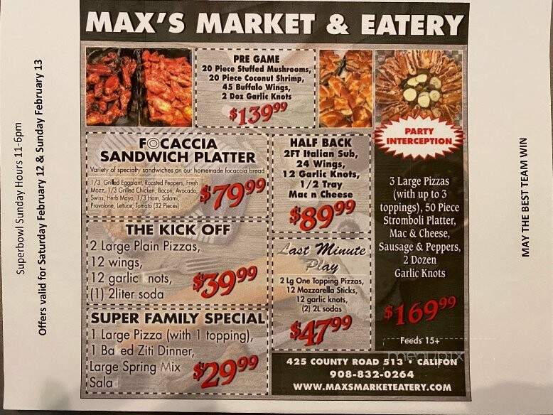 Max's Market & Eatery - Califon, NJ