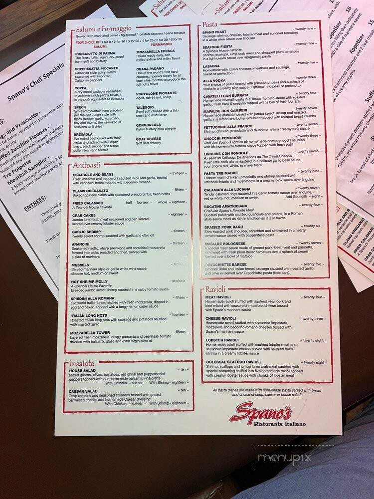 Spano's Ristorante Italiano - Point Pleasant Beach, NJ