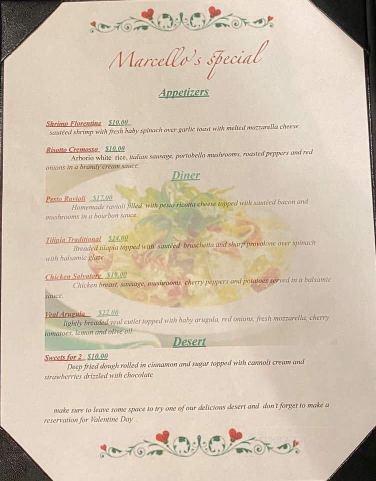 Marcello's Restaurant - Hammonton, NJ