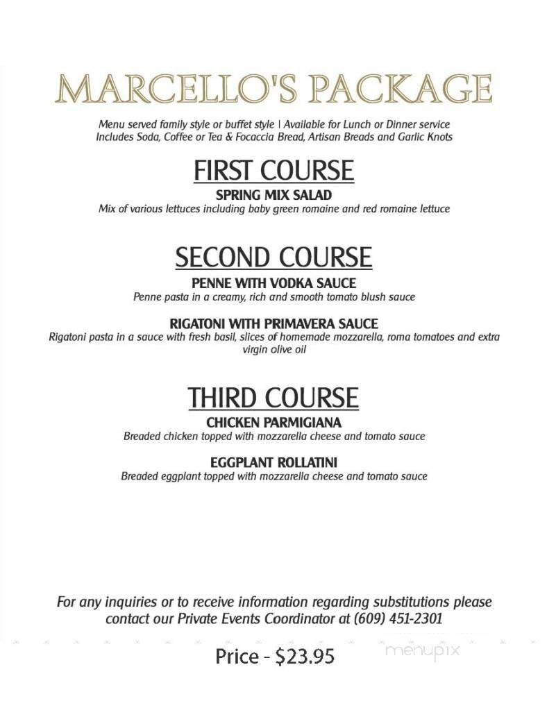 Marcello's Restaurant - Hammonton, NJ