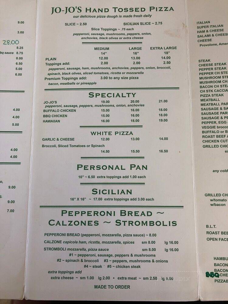 Jo-Jo's Pizza & Restaurant - Galloway, NJ