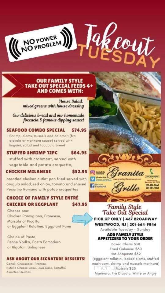 Granita Grille Inc - Westwood, NJ