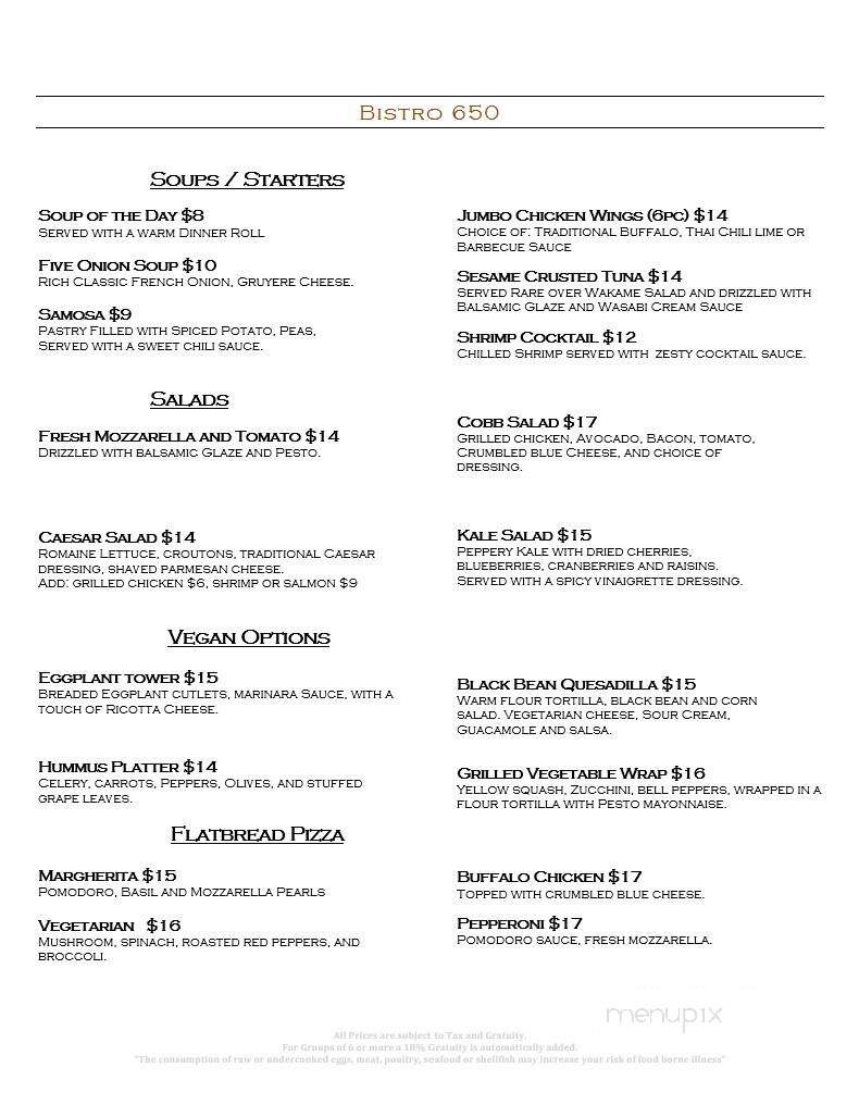 Bistro Six Five Zero - Hilton Hasbrouck and Meadowlands - Hasbrouck Heights, NJ