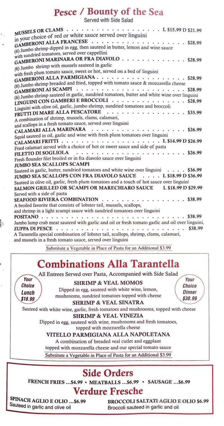 Tarantella Restaurant - Medford, NJ