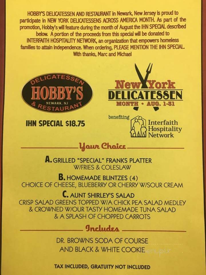 Hobby's Deli & Restaurant - Newark, NJ