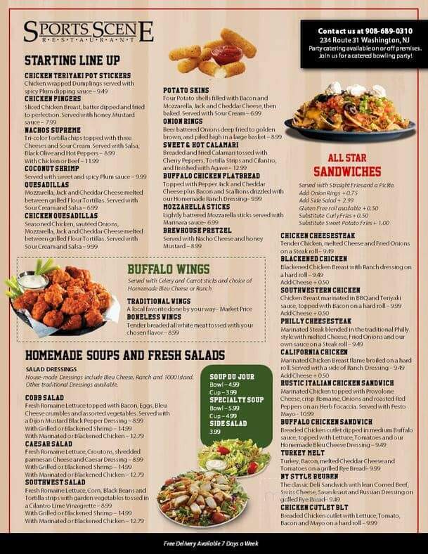 Sports Scene Restaurant - Washington, NJ