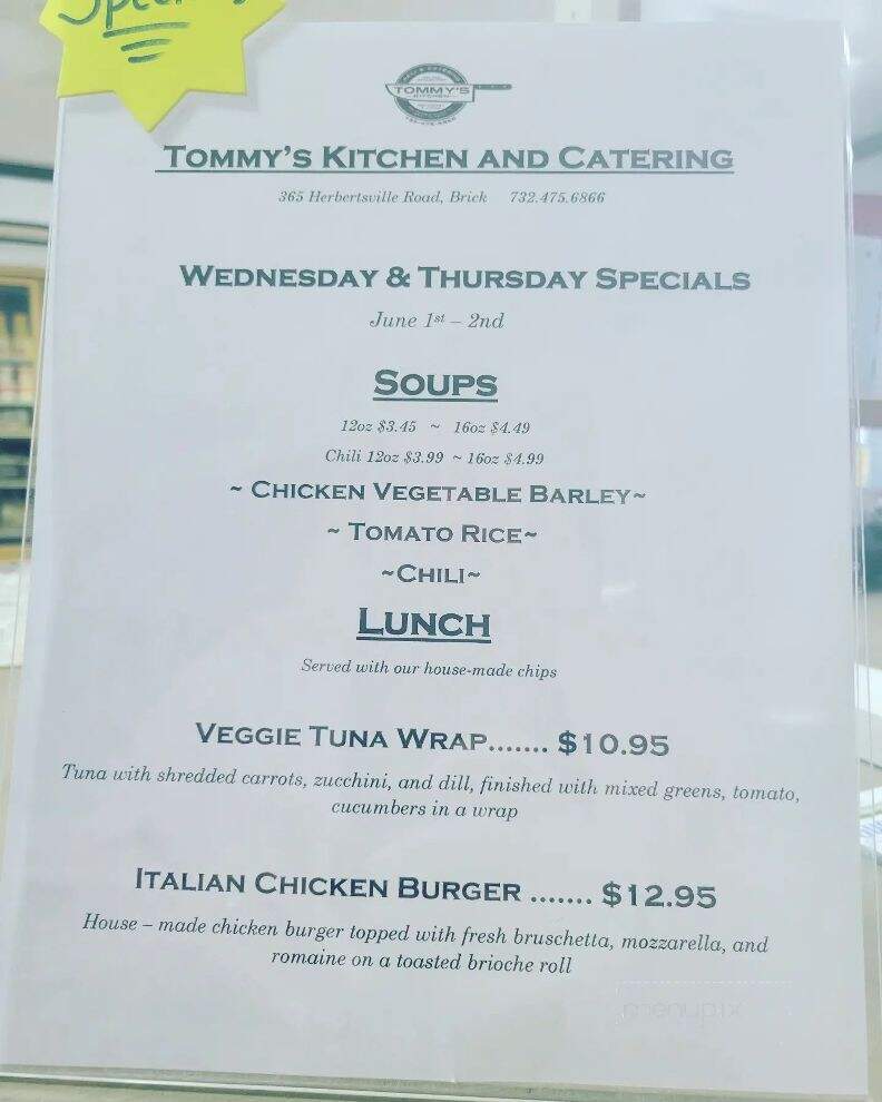 Tommy's Kitchen and Catering  - Brick Township, NJ