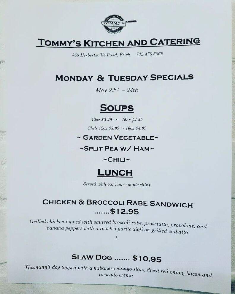 Tommy's Kitchen and Catering  - Brick Township, NJ