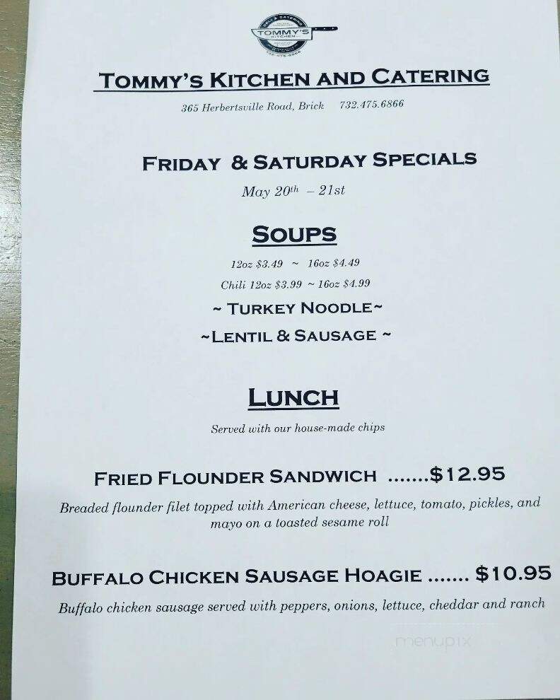 Tommy's Kitchen and Catering  - Brick Township, NJ