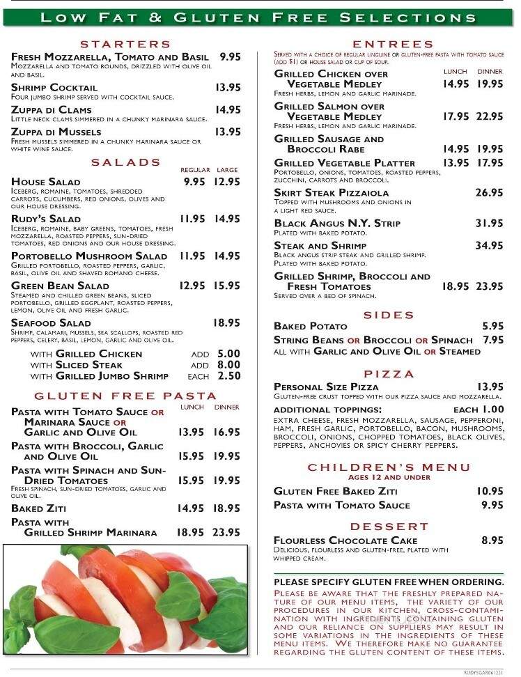 Rudy's Italian Restaurant - Garwood, NJ