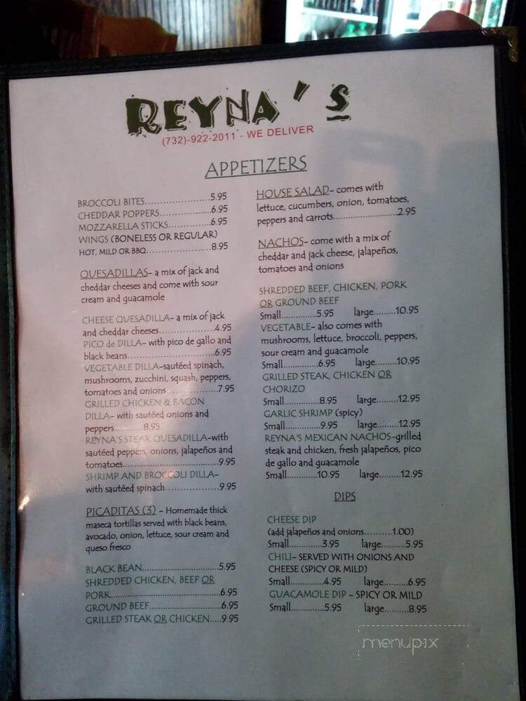 Reyna's Mexican Restaurant - Tinton Falls, NJ