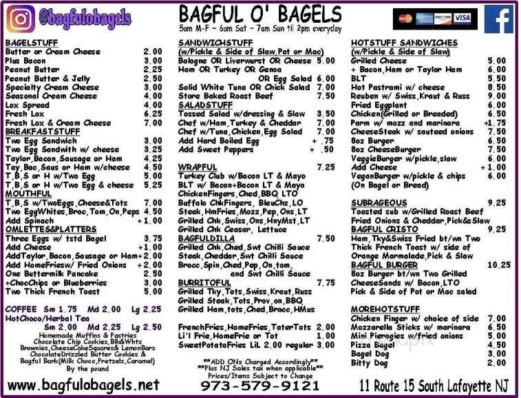 Bagful O Bagels - Lafayette, NJ