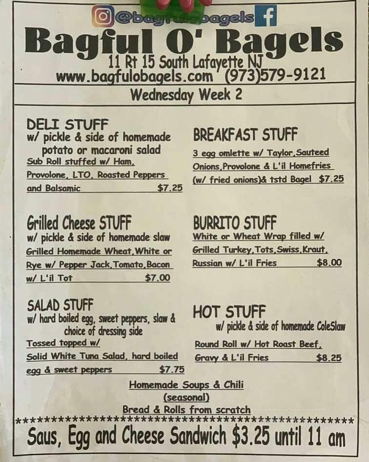 Bagful O Bagels - Lafayette, NJ