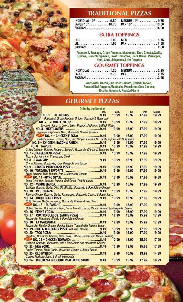 Yordana's Pizza & Pasta - Wrightstown, NJ