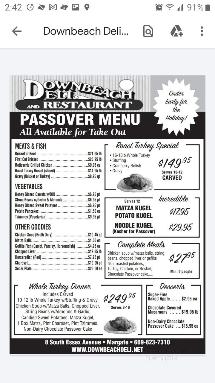 Downbeach Deli - Margate City, NJ