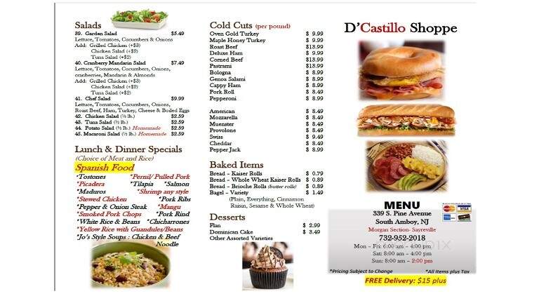 D'Castillo Shoppe - South Amboy, NJ