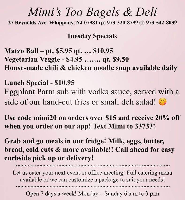 Mimi's Too - Whippany, NJ