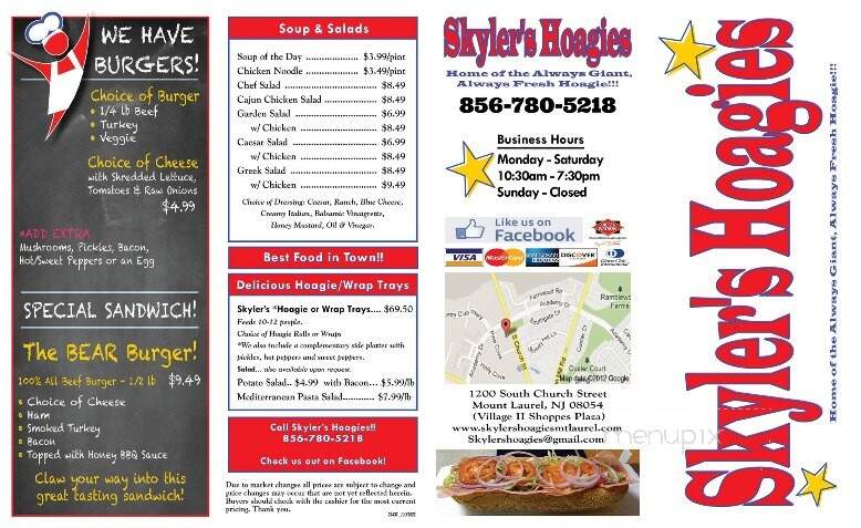 Skyler's Hoagies - Mount Laurel, NJ