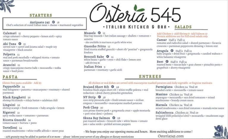 Osteria 545 - Paulsboro, NJ