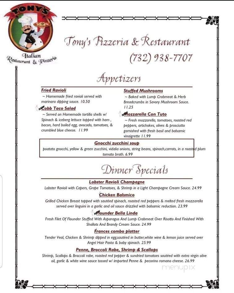 Tony's Pizzeria - Farmingdale, NJ