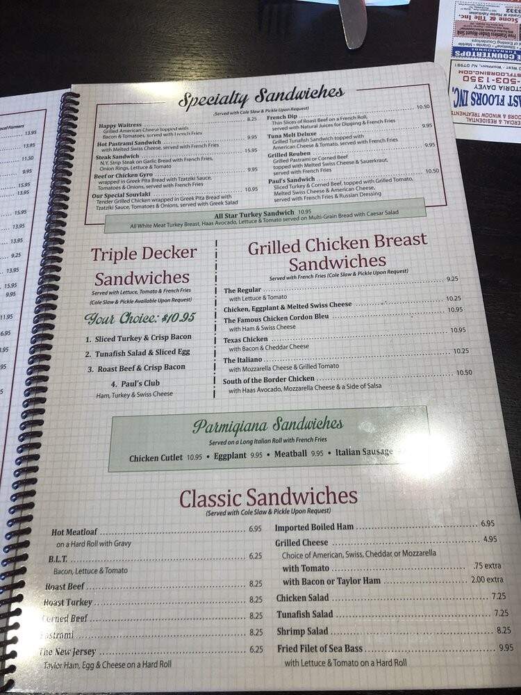 Paul's Family Diner - Mountain Lakes, NJ