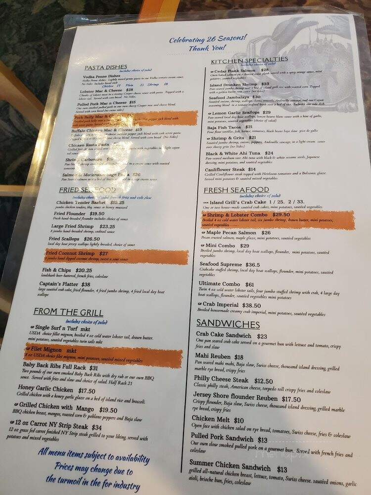 Island Grill - Ocean City, NJ