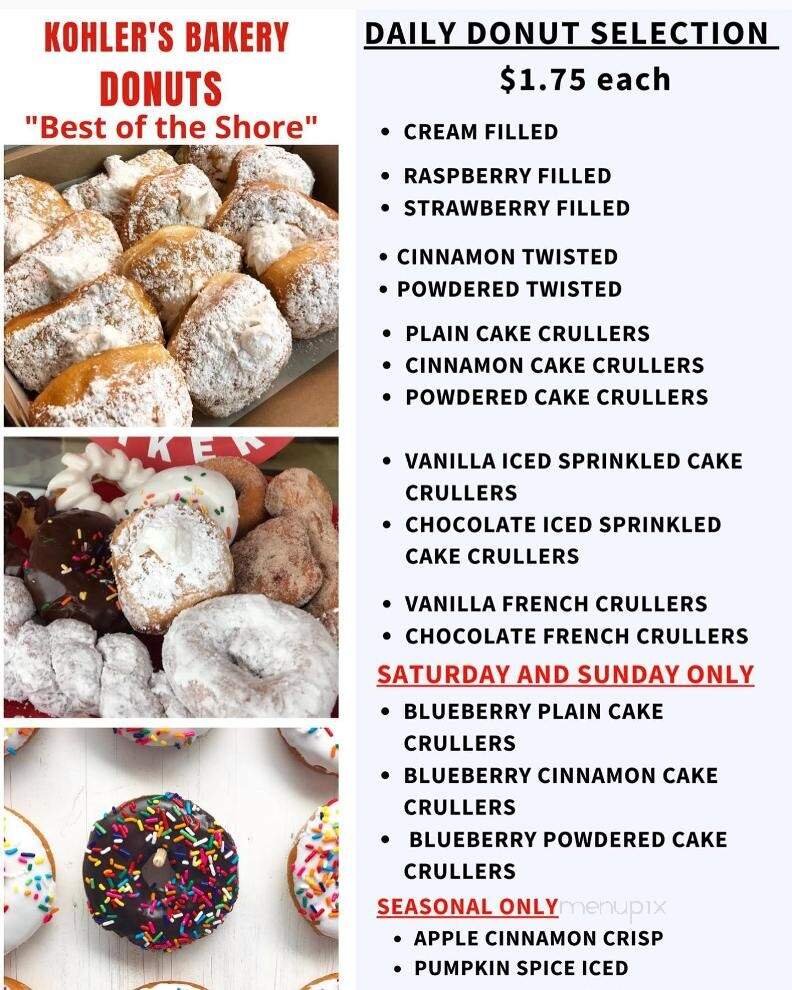 Kohler's Bakery - Avalon, NJ