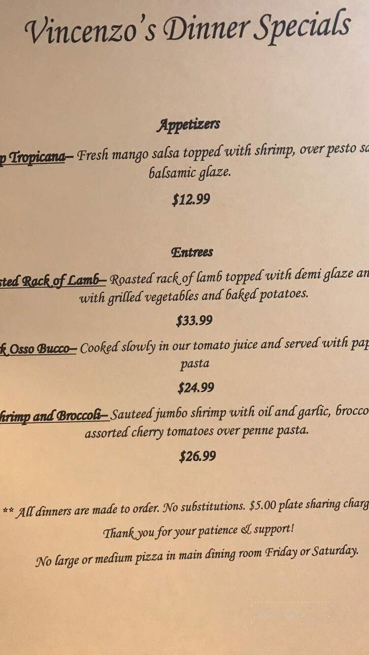 Vincenzo's Pizza - Galloway, NJ