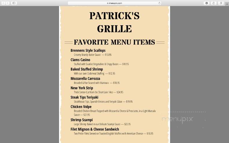 Patrick's Grille - Neptune City, NJ