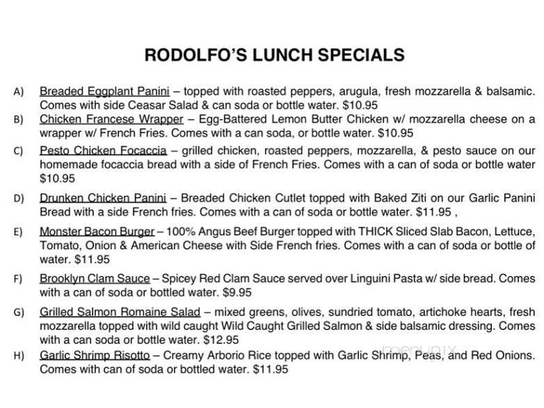 Rodolfo Pizza - South Plainfield, NJ