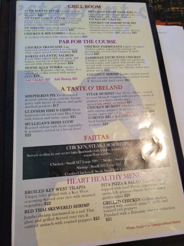 Mulligan's Bar & Restaurant - Farmingdale, NJ