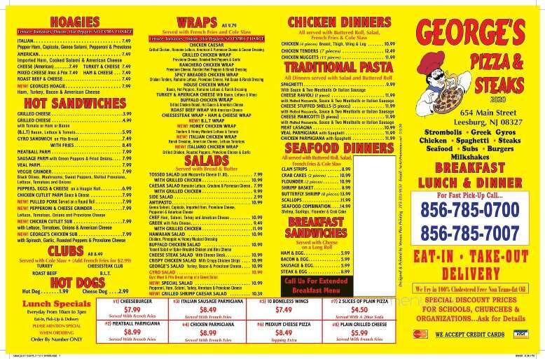 George's Pizzeria - Leesburg, NJ