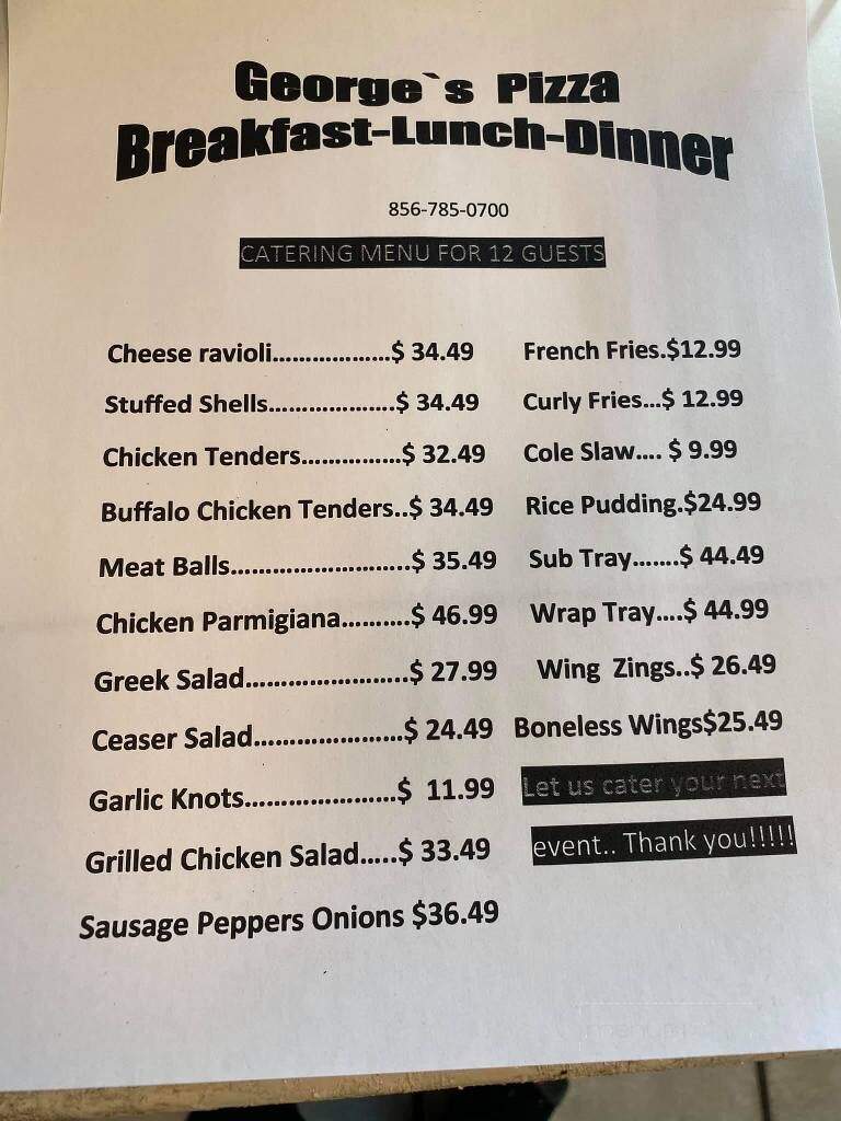 George's Pizzeria - Leesburg, NJ