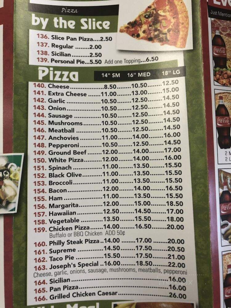 Joseph Pizza Restaurant - Hackensack, NJ