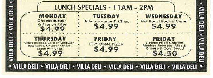 Villa Deli - Sicklerville, NJ